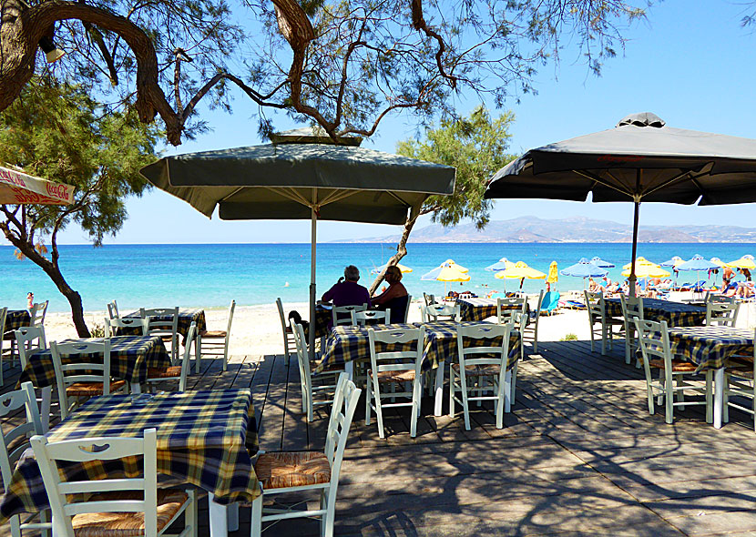 Taverna vid Maragas beach på Naxos