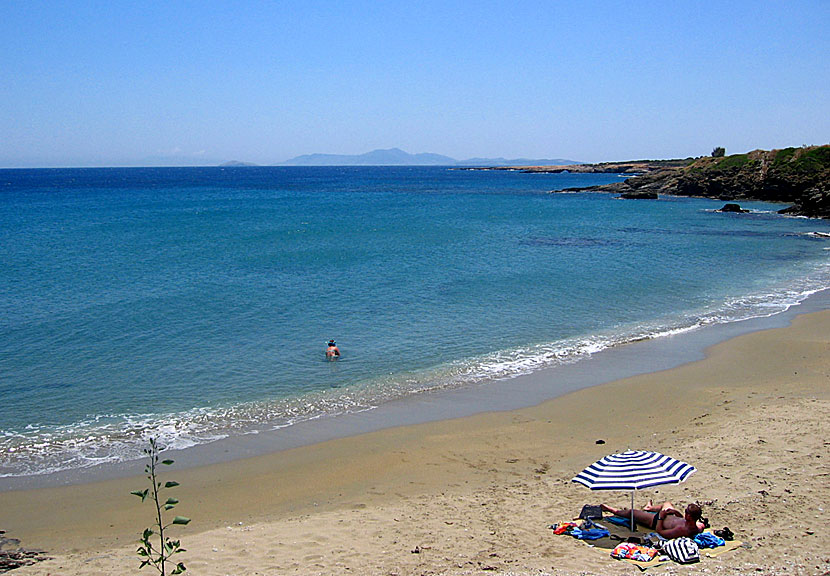 Naxos bästa stränder. Moutsona beach.