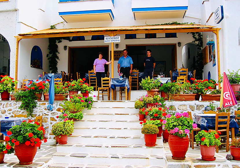 Taverna Delfinaki i Lionas på Naxos.