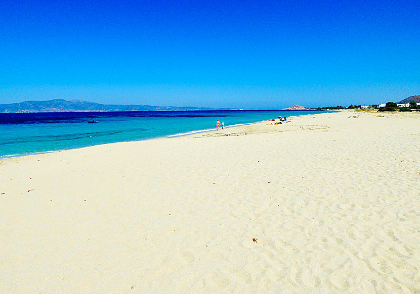 Naxos bästa stränder. Glyfada beach.