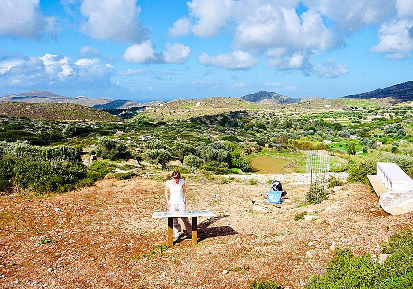 Statyer av kouroser på Naxos.