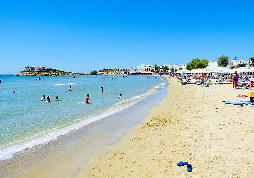 Agios Georgios beach på Naxos.