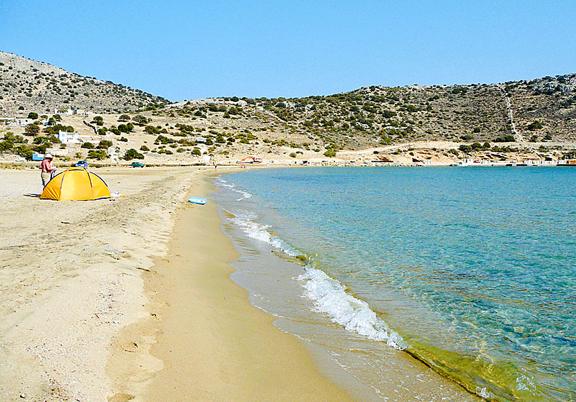 Naxos bästa stränder. Kalados beach.