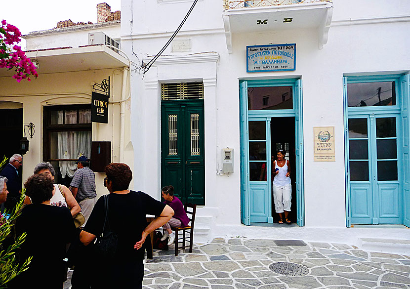 Vallindras Kitrondestilleri i Chalki på Naxos.