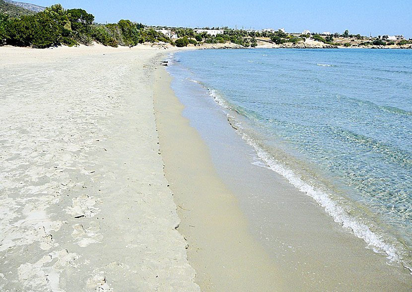 Naxos bästa stränder. Psili Ammos beach.