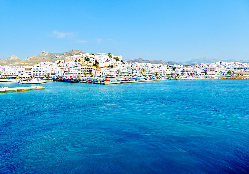 Naxos stad, hamn och Kastro.