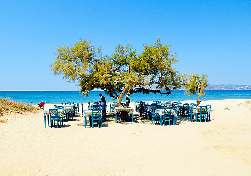 Taverna Paradiso på Maragas beach på Naxos.