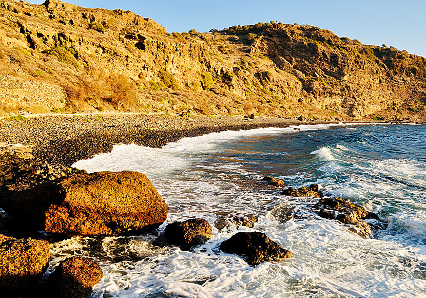 Hohlaki beach. Nisyros. Grekland.