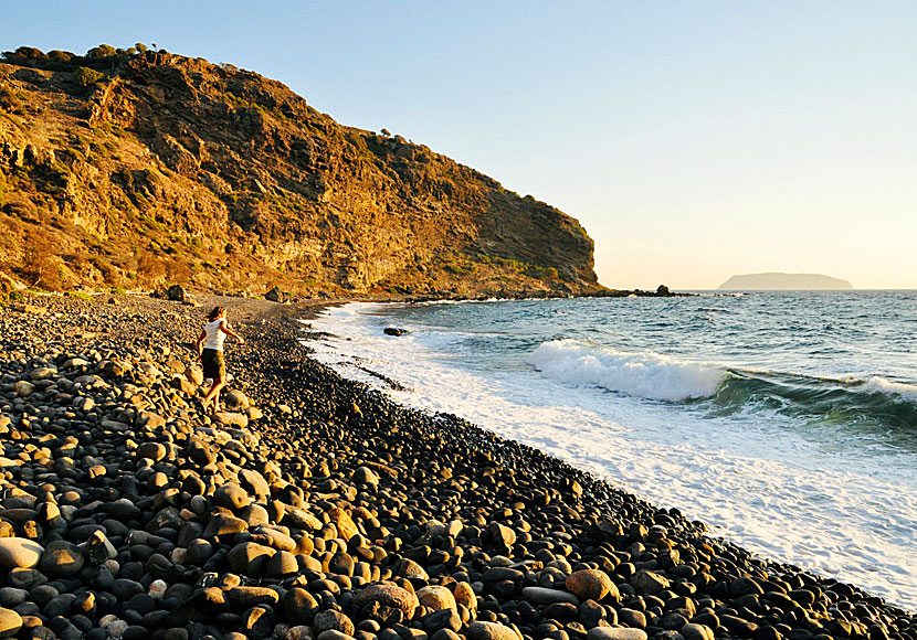 Hohlaki beach i Mandraki på Nisyros