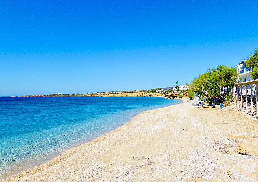 Paros bästa stränder. Drios beach.