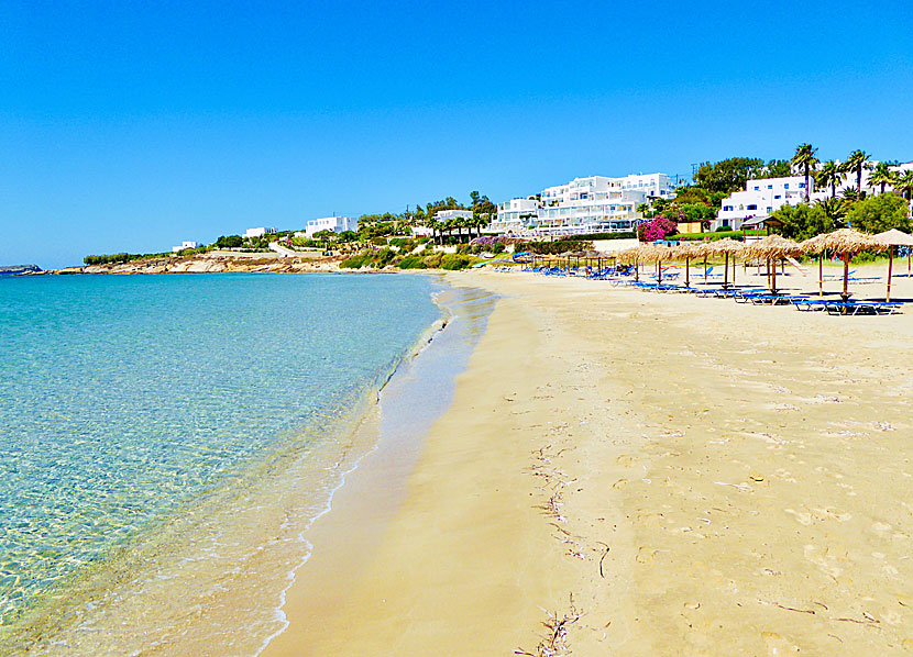 Paros bästa stränder. New Golde beach.