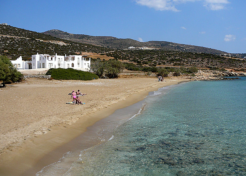 Farangas beach nära Aliki på södra Paros.