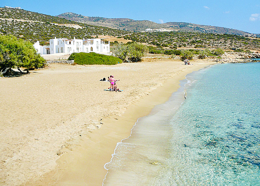 Paros bästa stränder. Farangas beach.