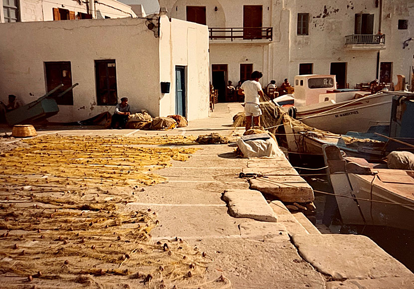  Hamnen i Naoussa på 1980-talet.