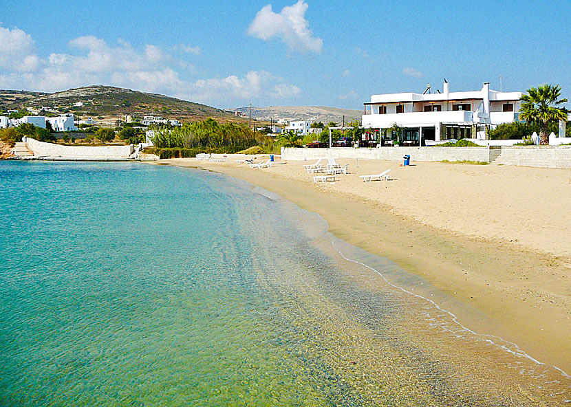 Paros bästa stränder. Ambelas beach.