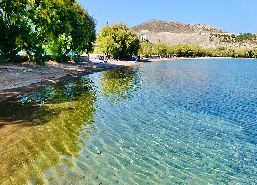 Patmos bästa stränder.  Meloi beach.