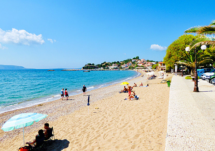 Finikounda beach på södra Peloponessos.