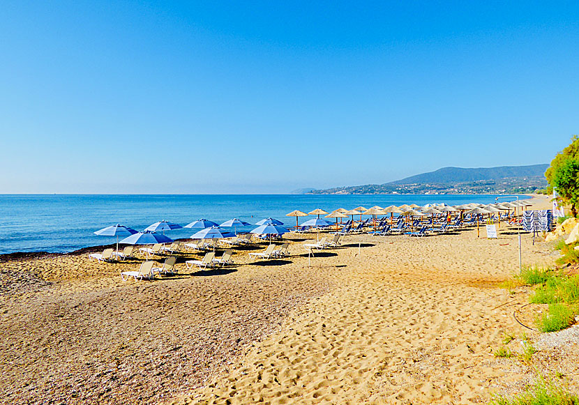 Memi beach i Koroni på Peloponnesos.