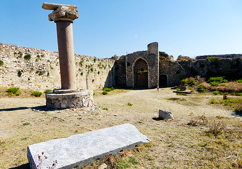 Fästningen Castle of Methoni på Peloponnesos.