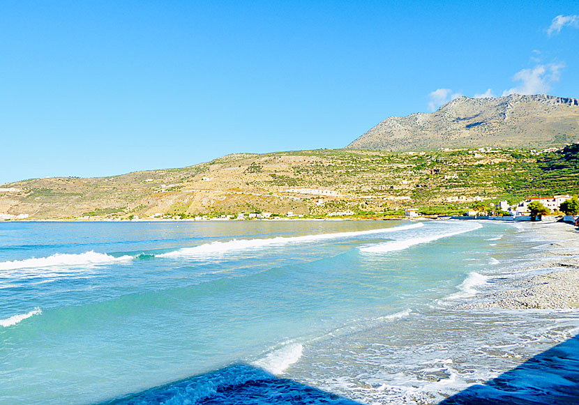 Neo Itilo beach mellan Karavostasi och Limeni på sydvästra Peloponnesos.