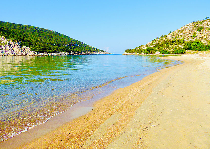 Divari beach. Gialova lagoon.  Peloponnese.