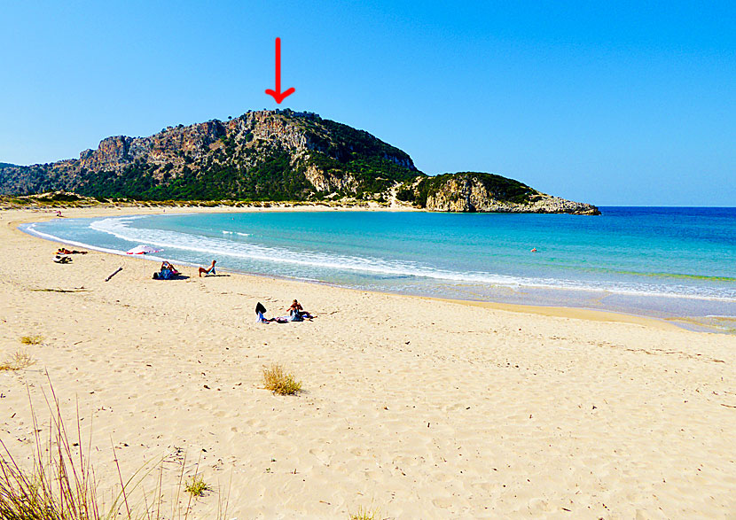 Voidokilia beach. Pylos. Peloponnese.