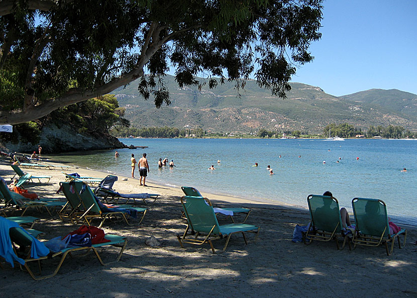 Megalo Neorio beach på Poros