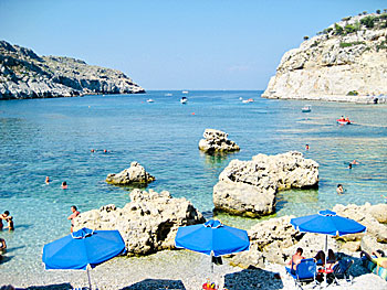 Anthony Quinn beach på Rhodos.