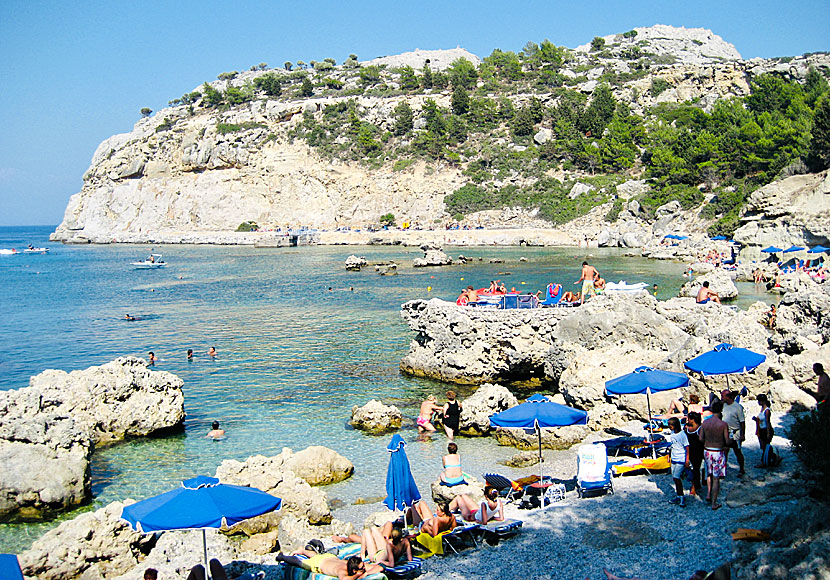 Anthony Quinn beach på Rhodos.