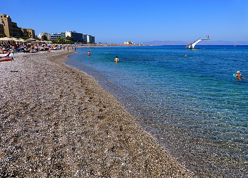 Elli beach i Rhodos stad.