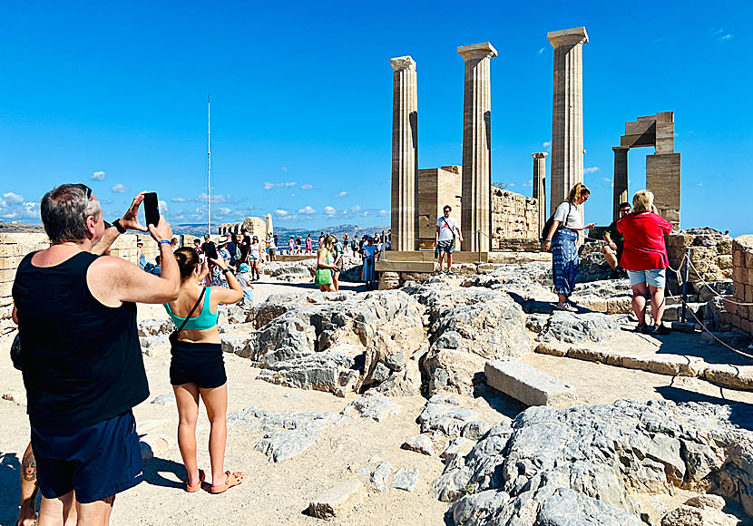 Akropolisklippan. Lindos. Rhodos.