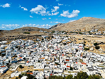 Byn Lindos på Rhodos.