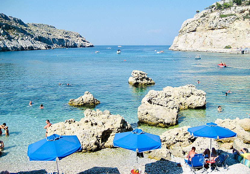 Anthony Quinn beach på Rhodos.