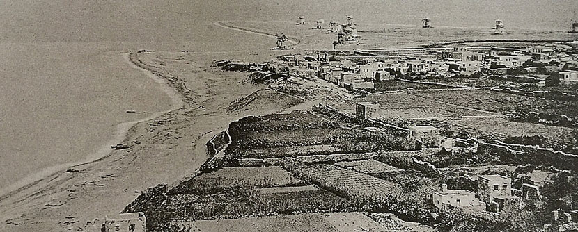Windy beach på Rhodos år 1900.