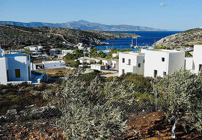 Utsikt från altanen på rum nummer 2 hos Annas Rooms i Agios Georgios på Iraklia