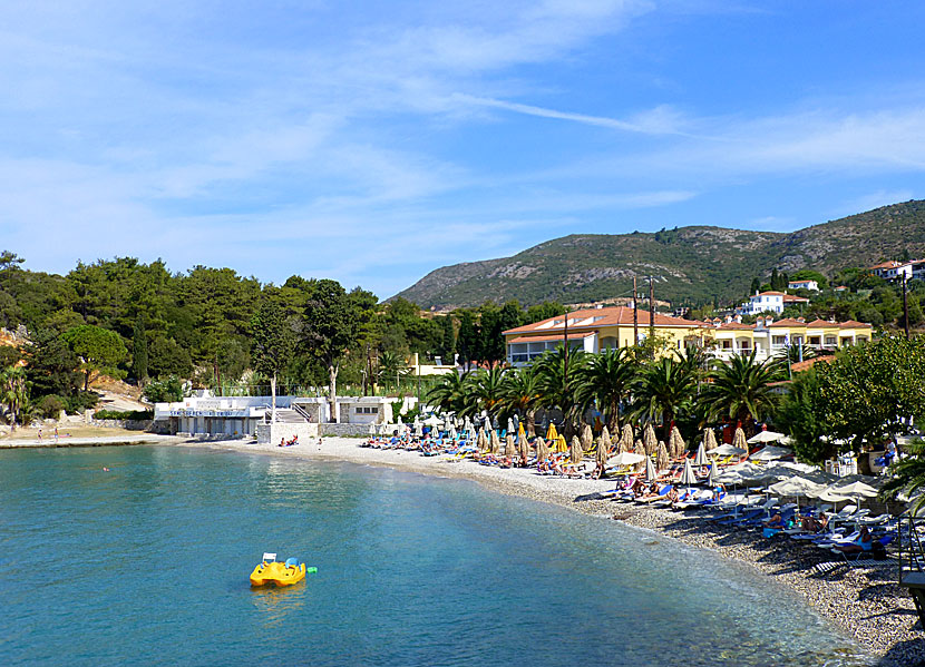 Samos bästa stränder. Gangou beach. 