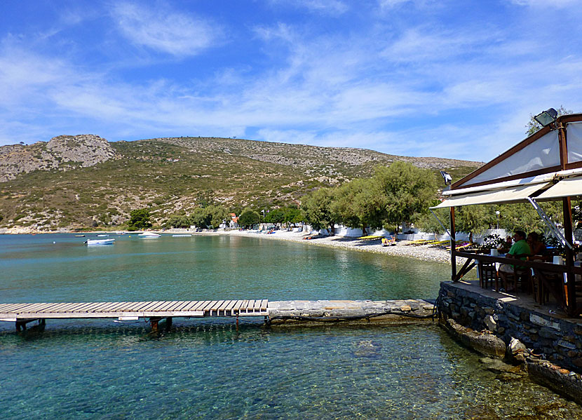 Samos bästa stränder. Klima beach. 