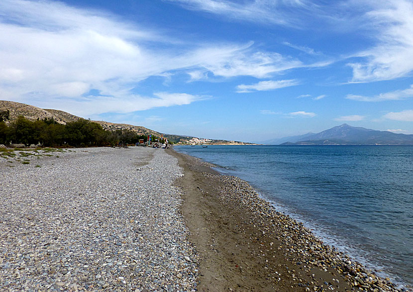 Mykali beach på Samos i Grekland.