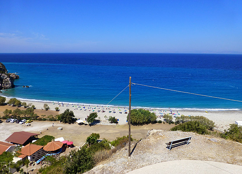 Samos bästa stränder. Tsabou beach. 