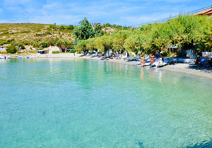 Samos bästa stränder. Posidonio beach. 