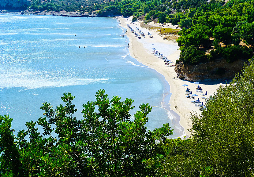 Stranden Psili Ammos 2 på västra Samos.