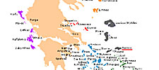 Karta över Samos.