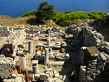 Ancient Thira på Santorini.