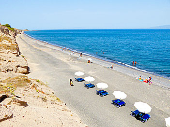 Baxedes beach på Santorini.