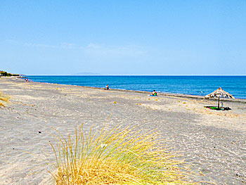 Monolithos beach på Santorini.