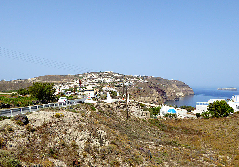 Byn Akrotiri på Santorini.
