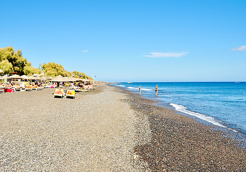 Kamari beach. Santorini. Kreikka. 