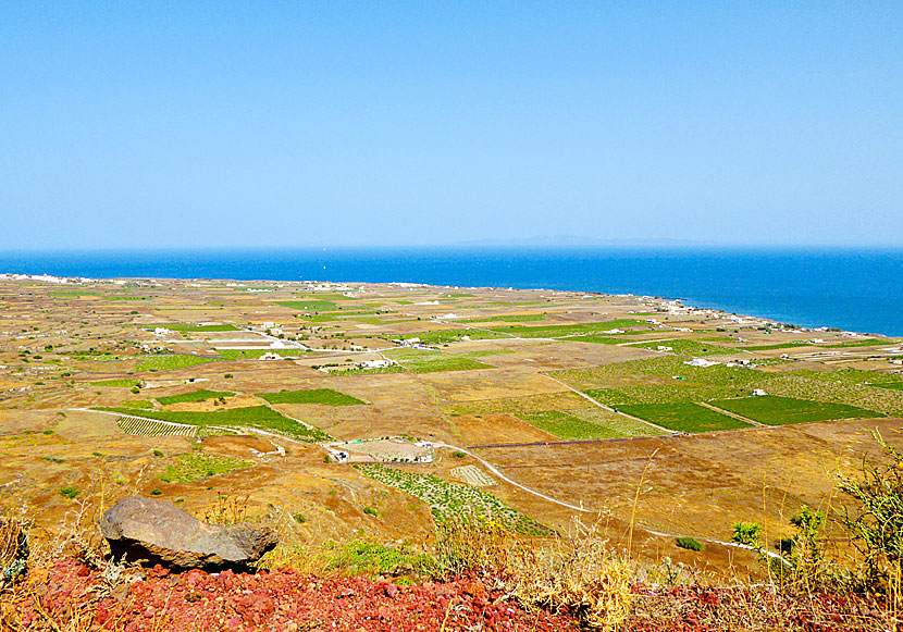 Baxedes är en väldigt fin sandstrand några kilometer nordost om Oia på Santorini.