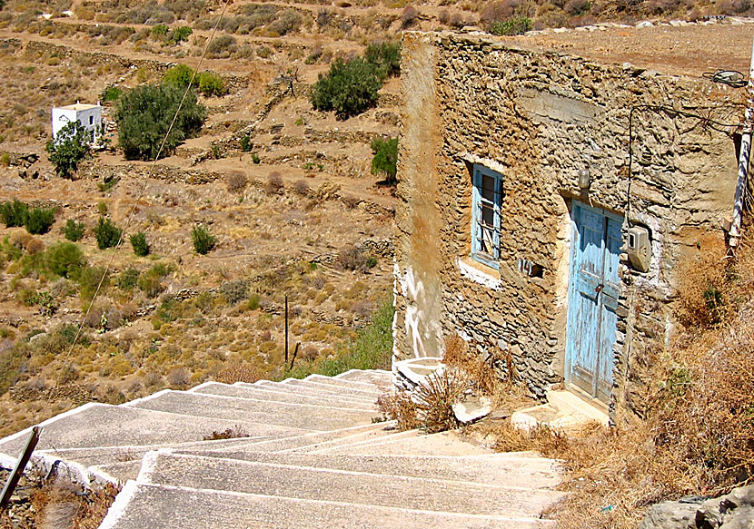 Duvhus och duvslag i byarna Panagia och Galani på Serifos.