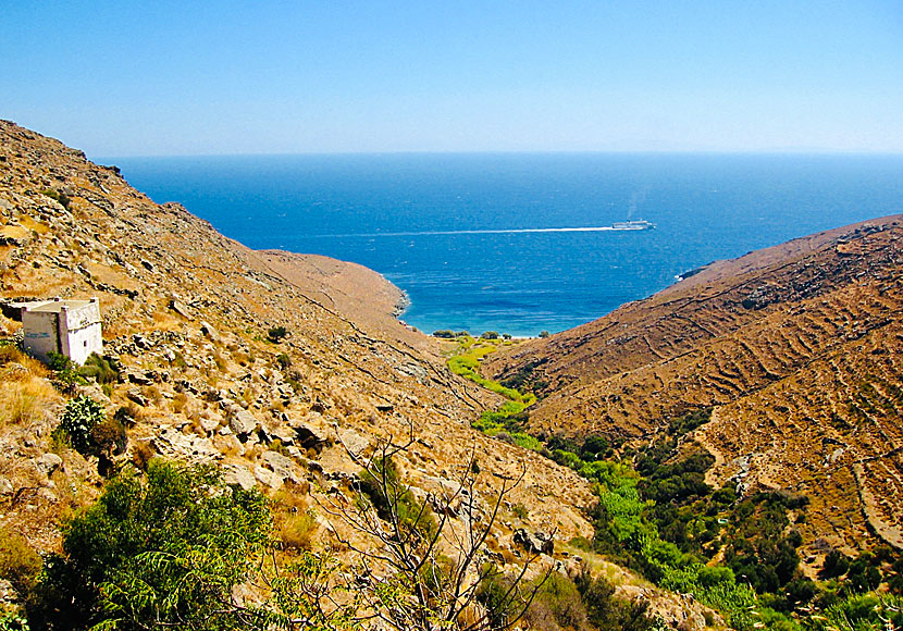 Kentarchos beach på Serifos.